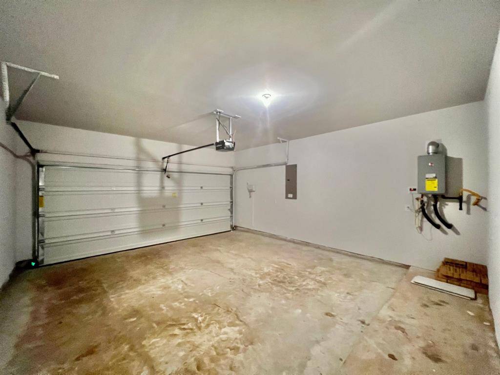 Tankless water heater in the garage