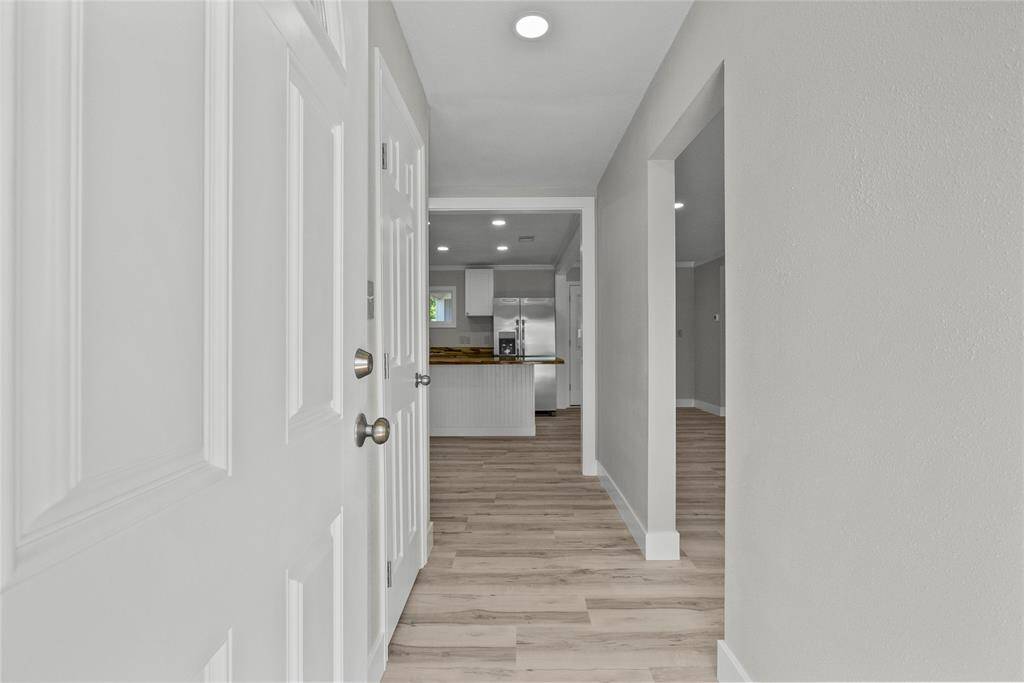 Front door and hallway