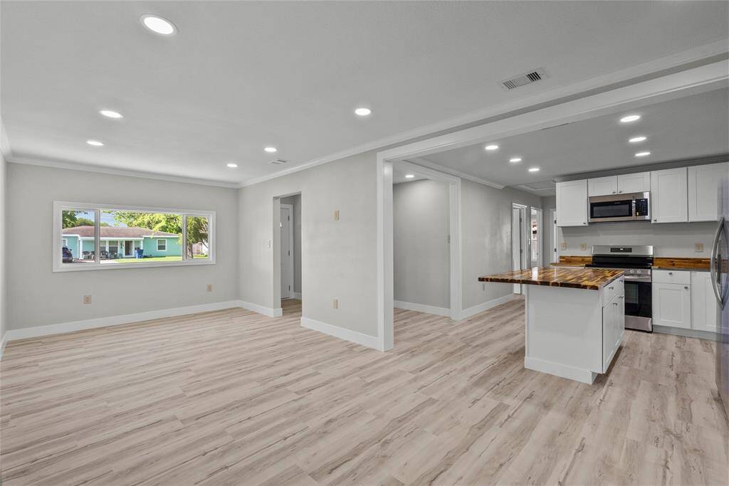 Living Room and Kitchen side view