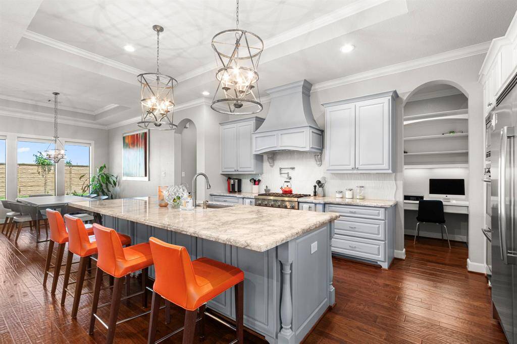 Custom cabinetry throughout