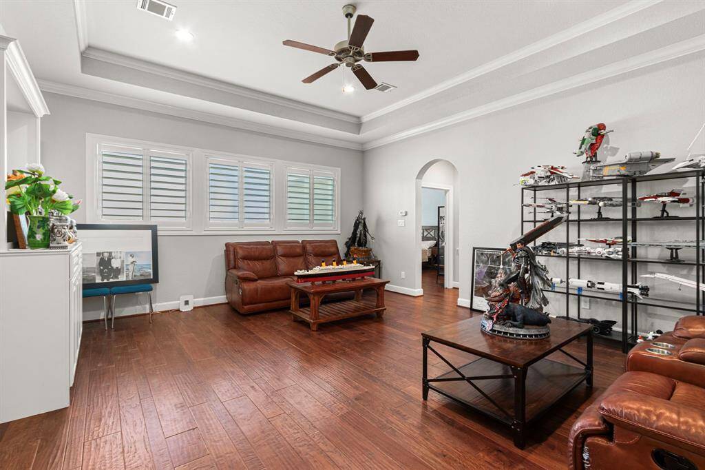 Upstairs game room - this home has zero carpet!