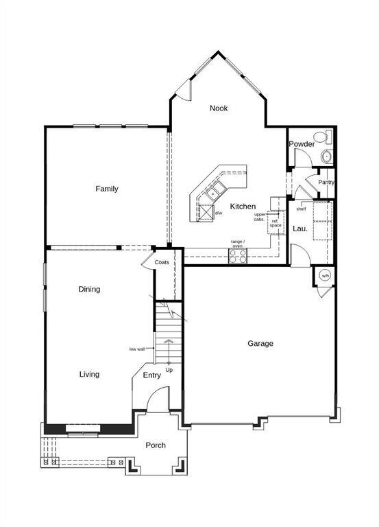 This floor plan features 3 bedrooms, 2 full baths, 1 half bath, and over 2,700 square feet of living space.
