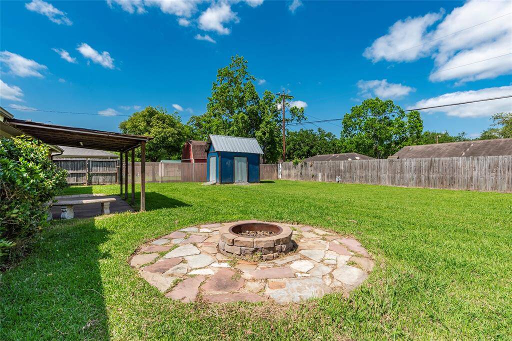 Outdoor fire pit for roasting Marshmallows.