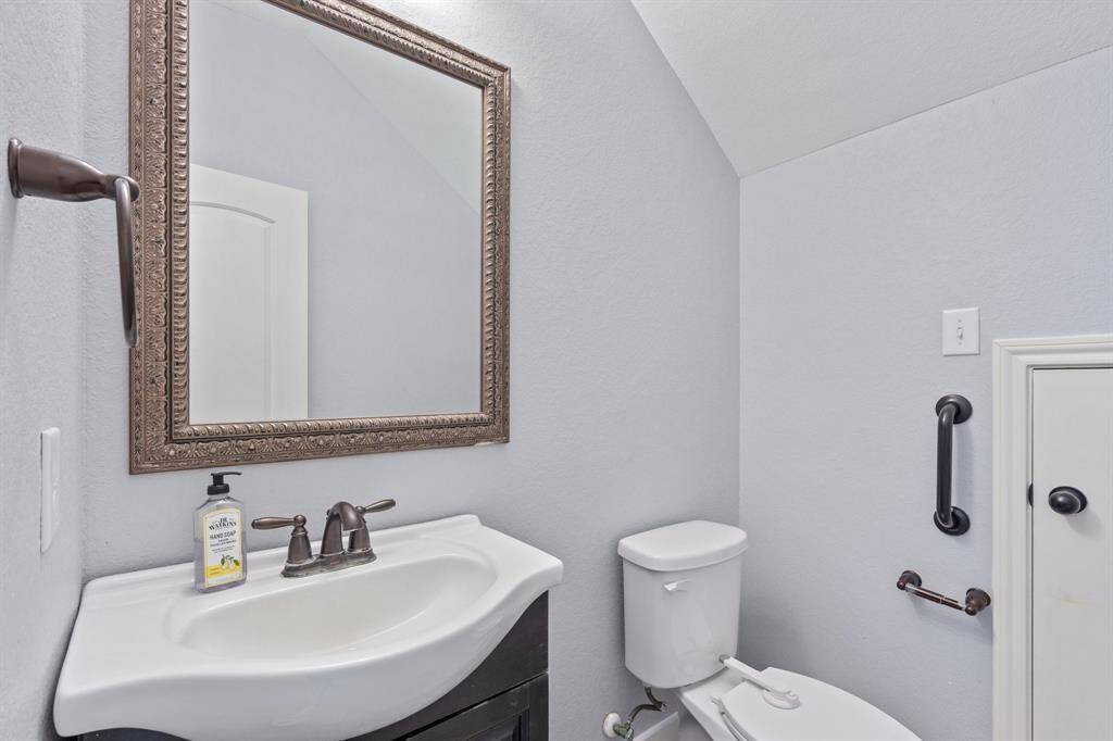 Half bath next to primary-First floor
