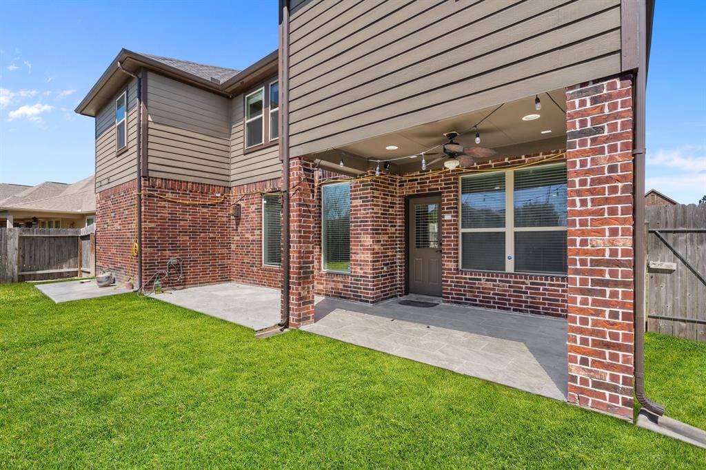 Covered back patio