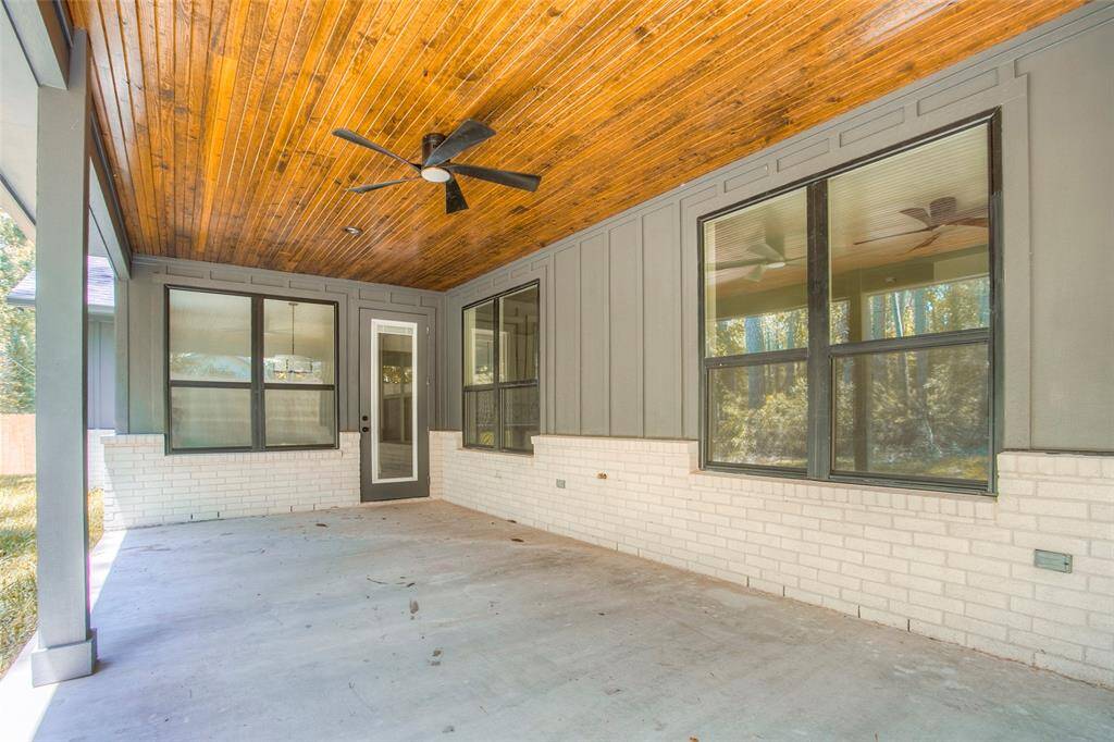 Tongue and Groove Pine ceiling on porch ceilings.
