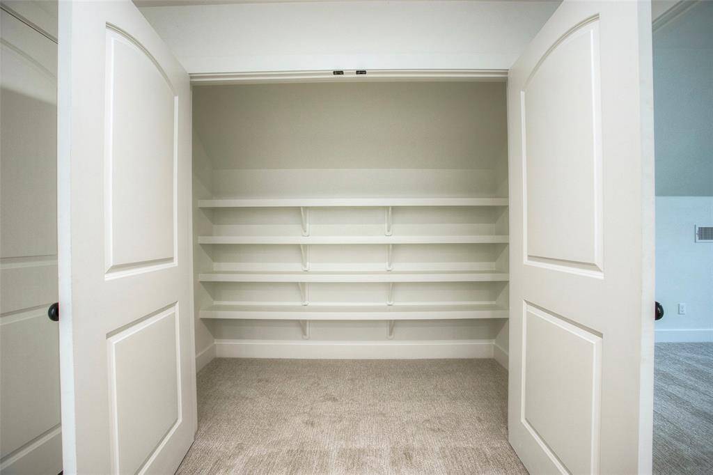 Storage in bonus room.
