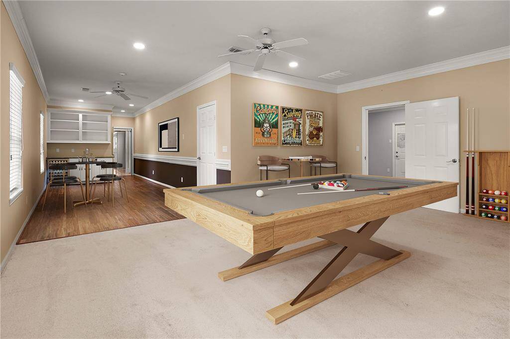 This flexible space could be used as a game room, study, craft room, man cave - whatever suits your needs.