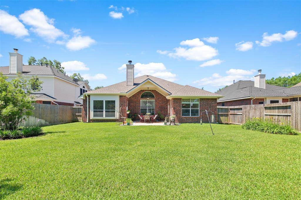 Sizeable backyard has plenty of space for all your needs.