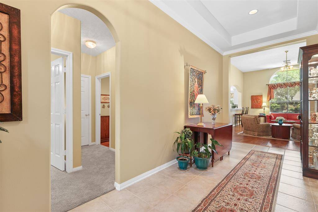 View of the first hallway off the main entry to secondary bedrooms.