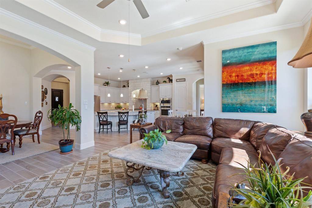 Viewpoint from the opposite side of the family room.