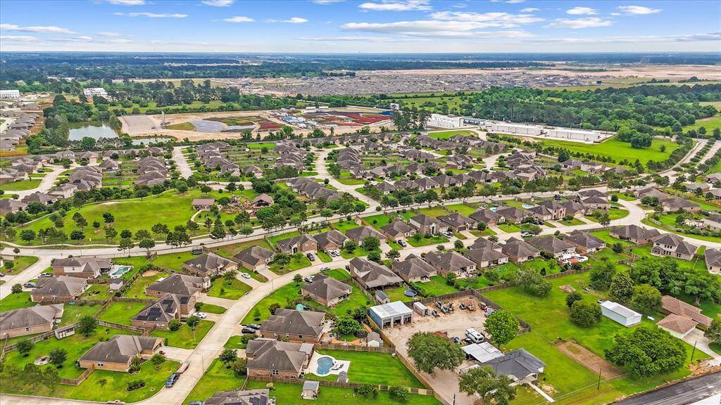 Aerial view of the community