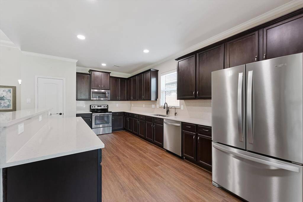 Ample prep space and storage.
