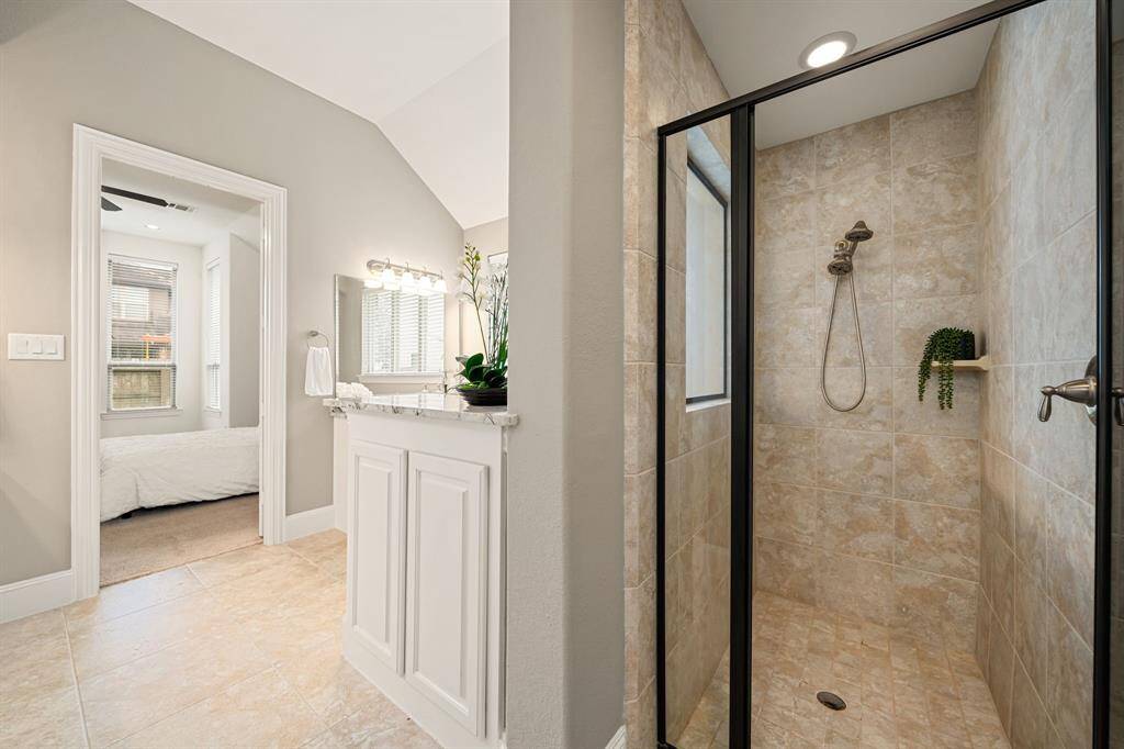 Primary Bath Oversized Shower with MudSet Tile Floor