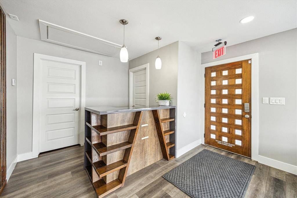 Inviting entrance with a stylish front door.