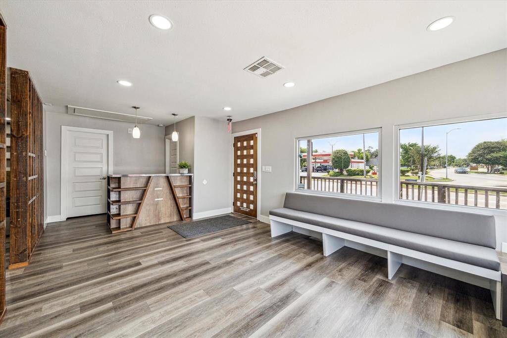 Open, airy space with abundant natural light.