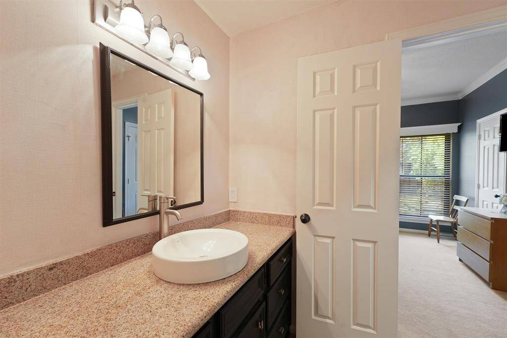 Updated upstairs full bath.