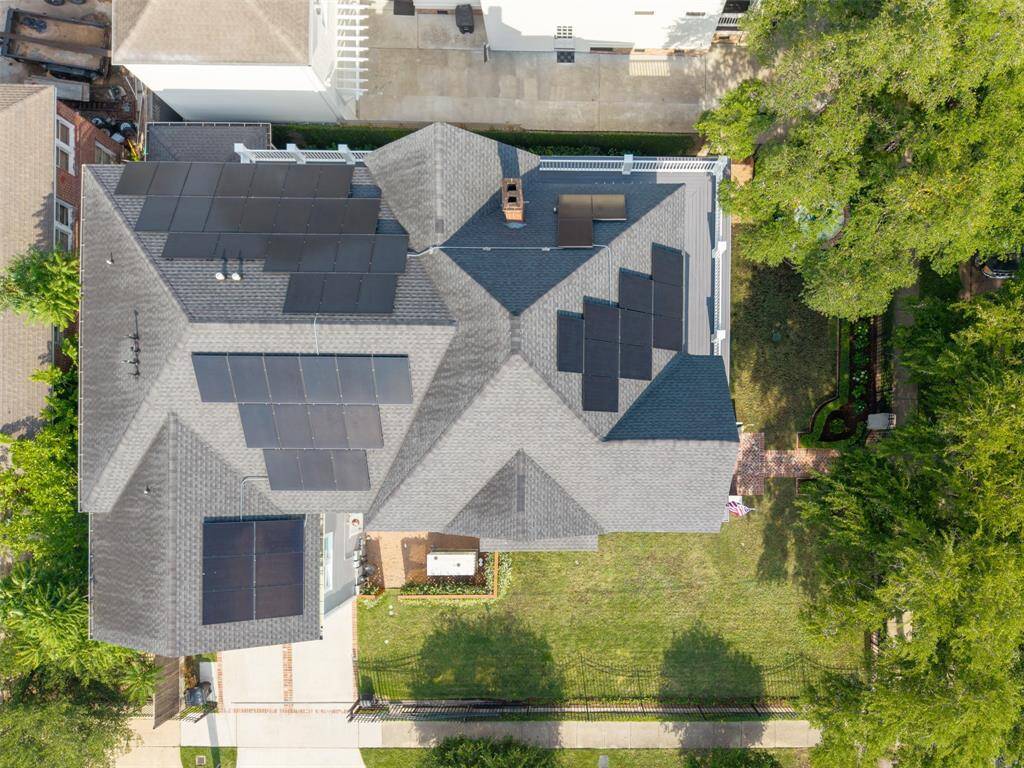 Historical character and energy-efficiency can coexist!  Solar panels help to make this home energy-efficient.