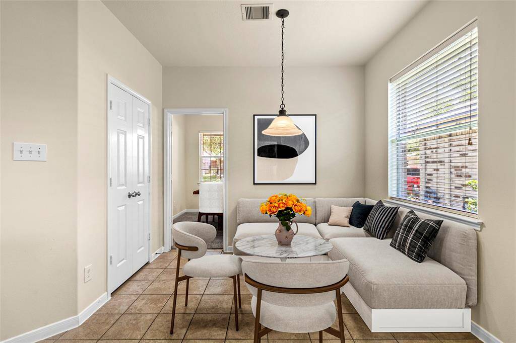 Your morning coffee just hits different in this cozy dining nook. With sunlight streaming through the window and easy flow from the kitchen, it’s the perfect spot to enjoy quick breakfasts, weeknight dinners, or catch-ups over takeout.
