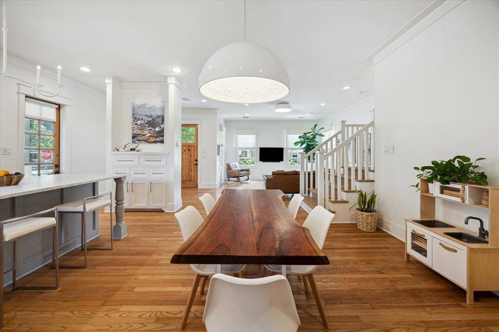 View of the dining room looking toward the living room