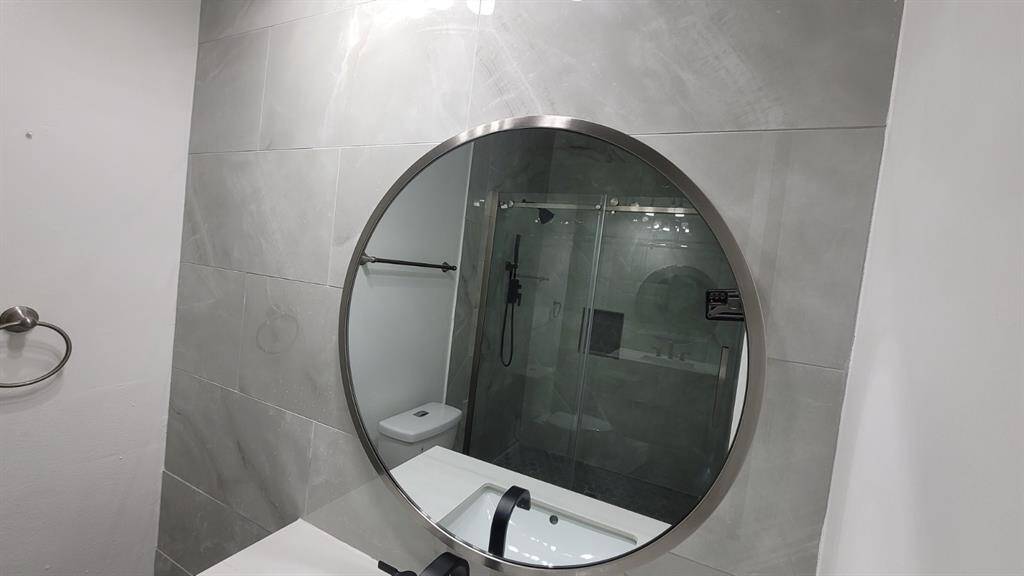 Secondary bath beautifully updated.