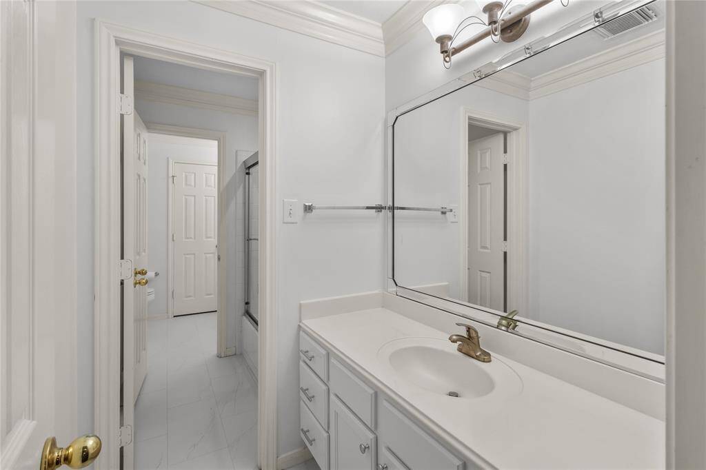 Pass through bathroom