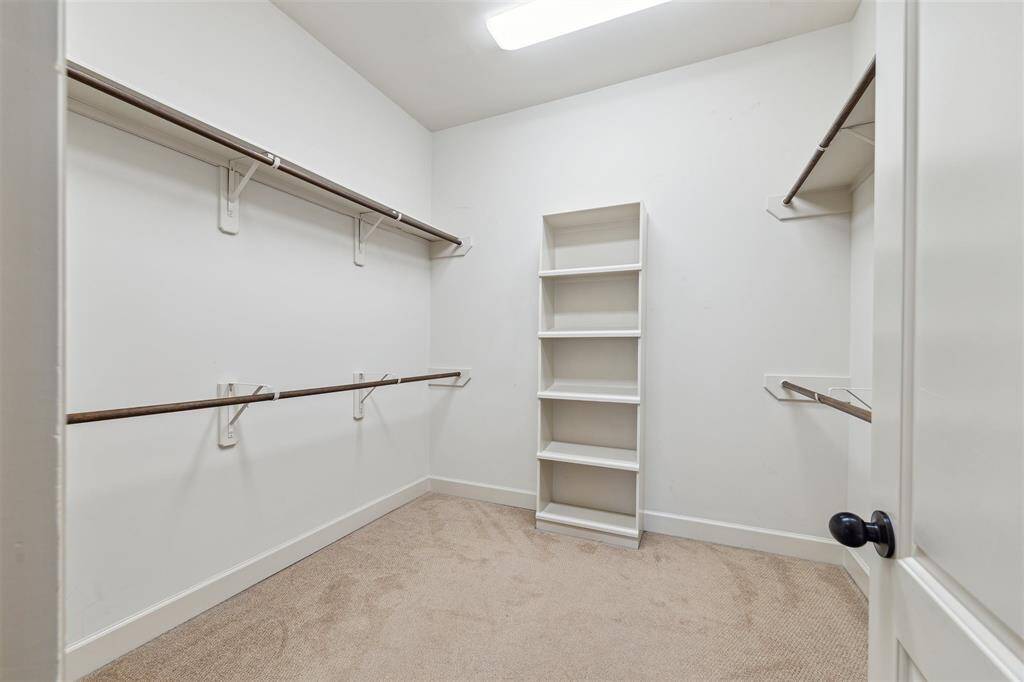 Large primary closet.