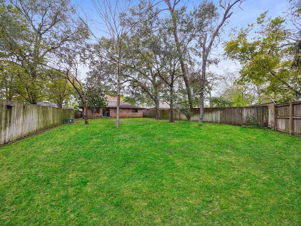 Large backyard great for enjoying with the family