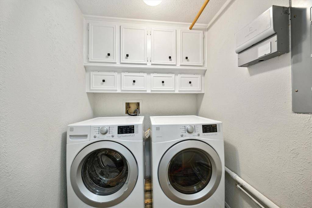 Laundry room located off the back entrance