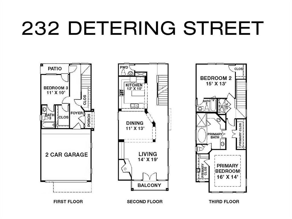 Floor Plan from original listing. Plan not exact. Renter to verify room dimensions.