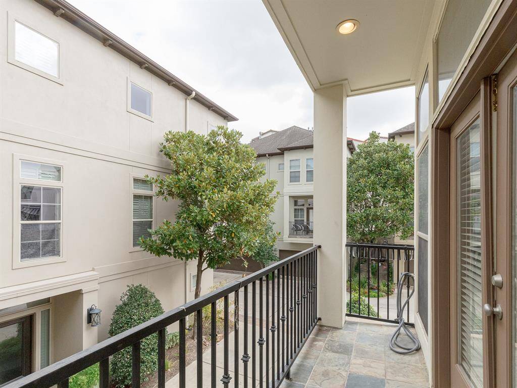 Balcony off second floor living room