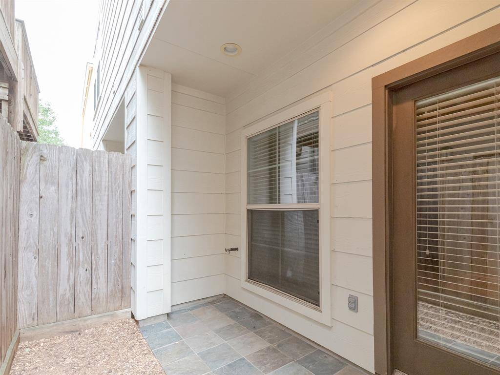 Fenced yard