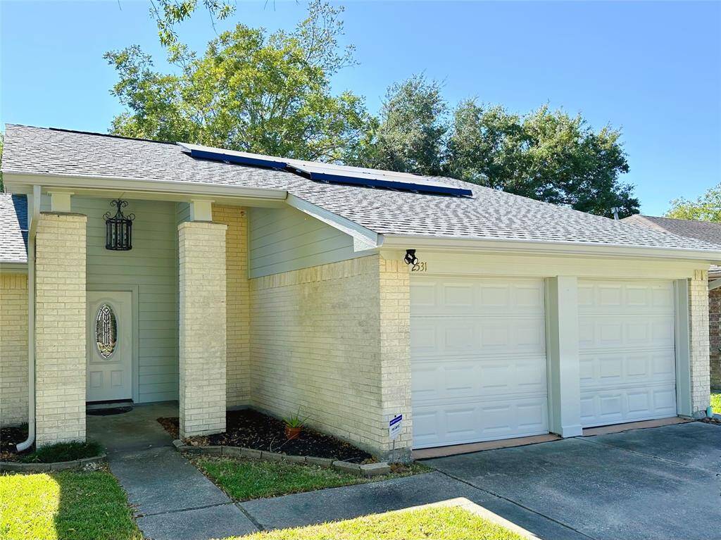 House with solar panels which were installed in 2022!