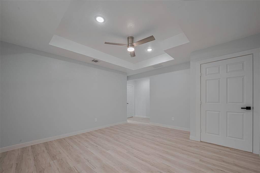 Master bedroom is very spacious and bright due to natural light through the big windows.