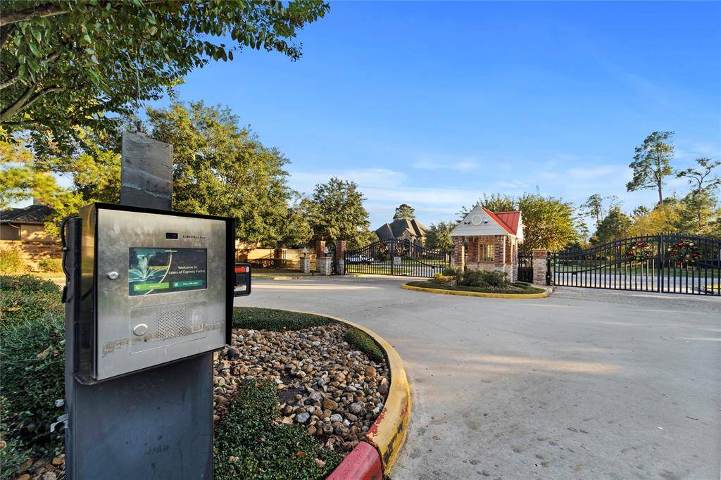 Huge iron gates welcome you home. Controlled subdivision access is accessible via your phone with just a click of a button the gates allow your guests to enter.