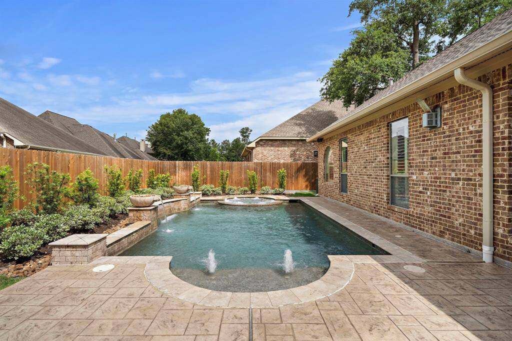 Water fountains are a nice touch to this luxury home