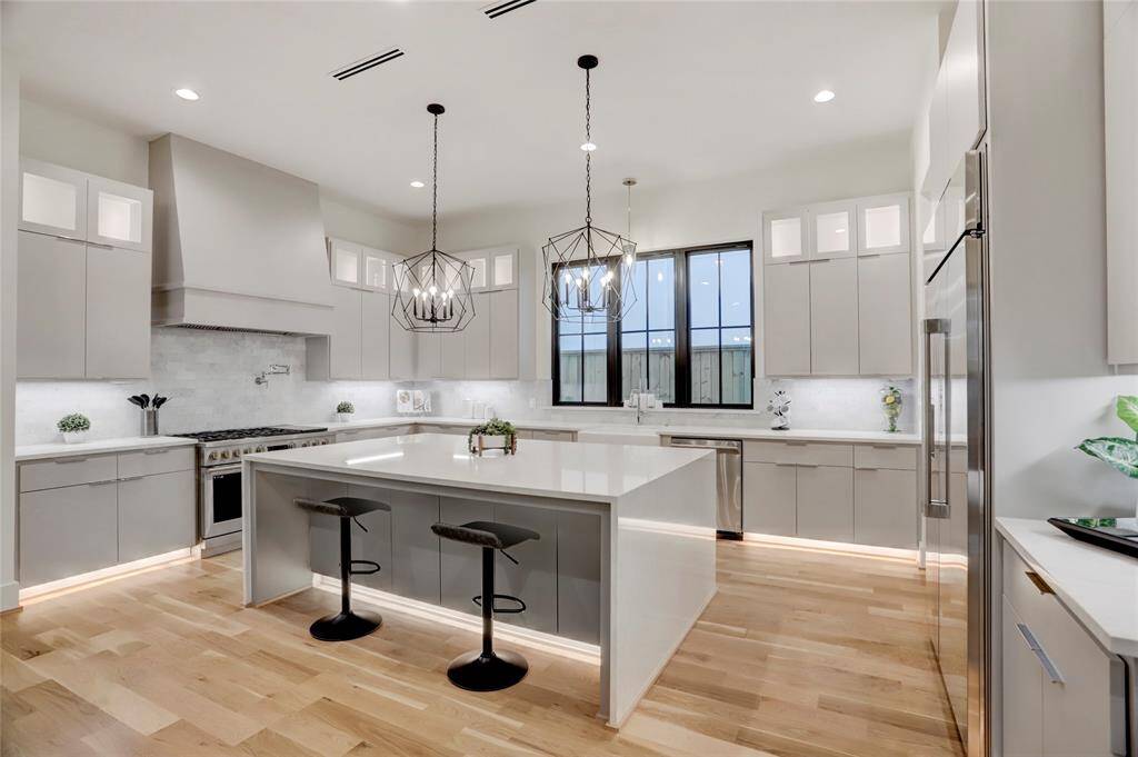 Another angle of the kitchen from the living room.