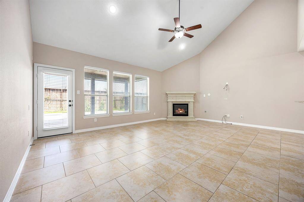 The covered back patio offers protection from the sun but also allows a nice flow of natural light.