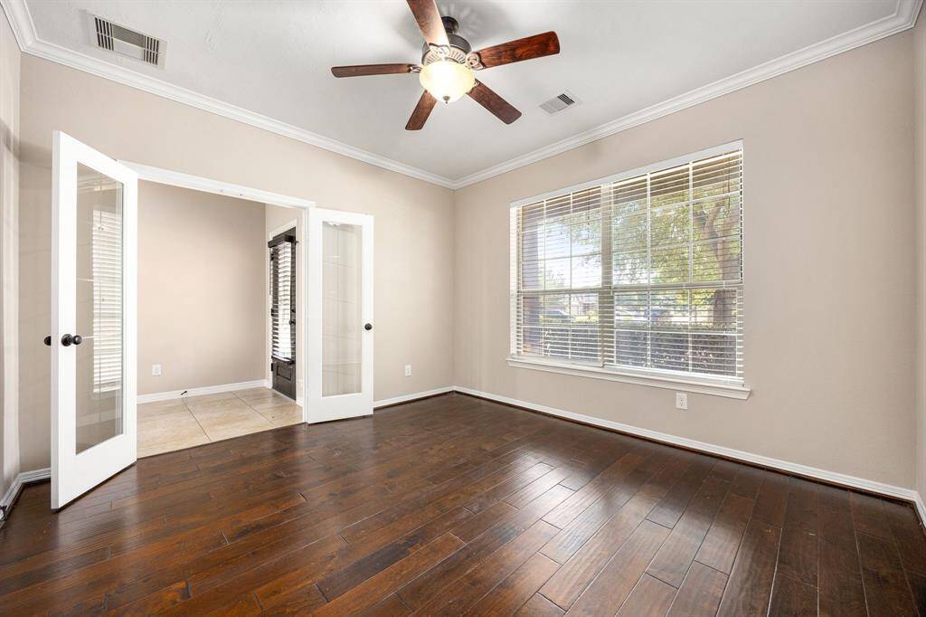 Study is located at the front of the house away from the bedrooms and main living space.