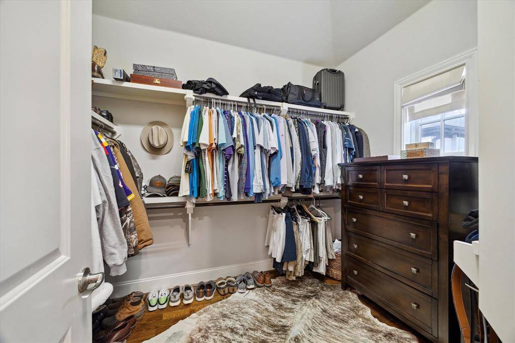 His primary closet
