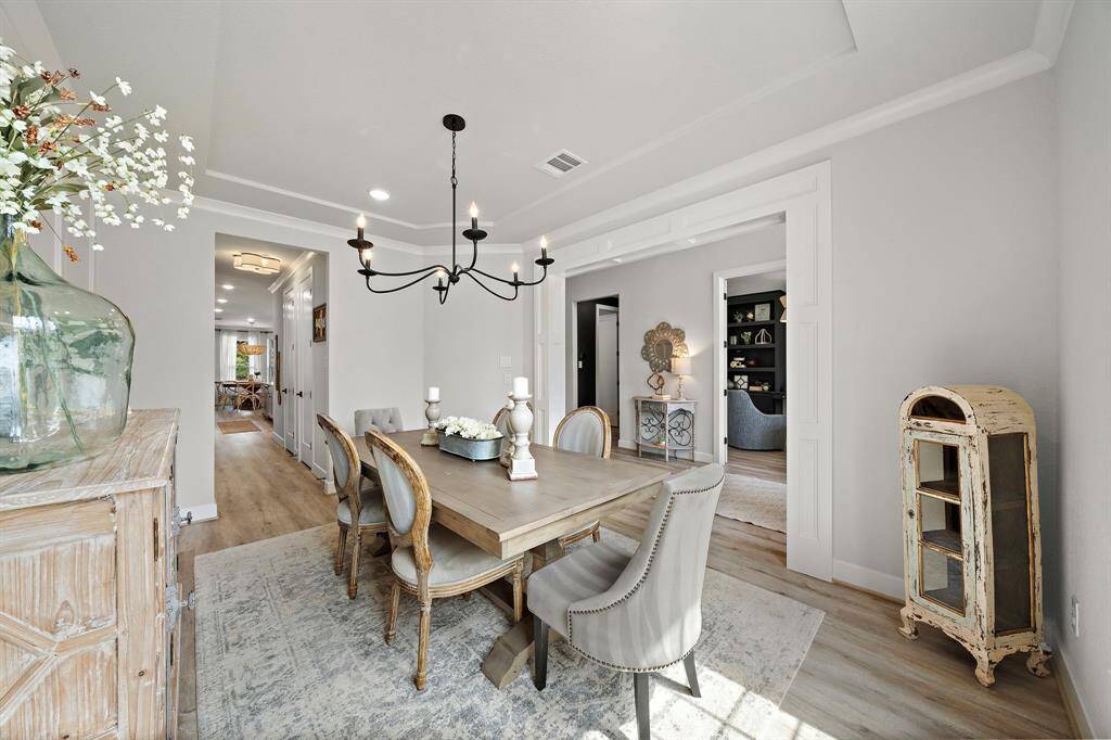 Another view of the formal dining room.