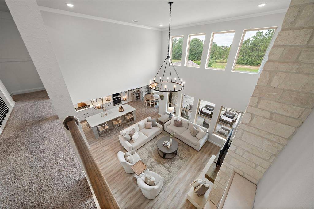 A bird's eye view from the 2nd floor.