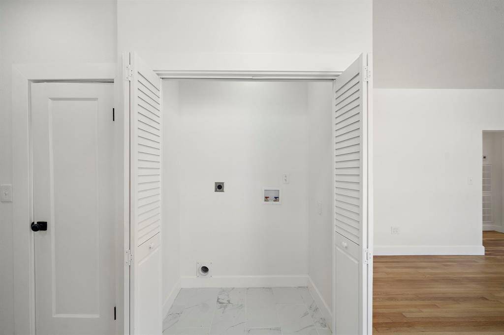 Convenient main-level laundry
