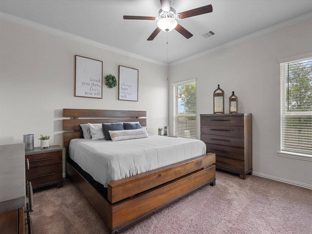 Primary suite. Large enough to fit all of your furniture.