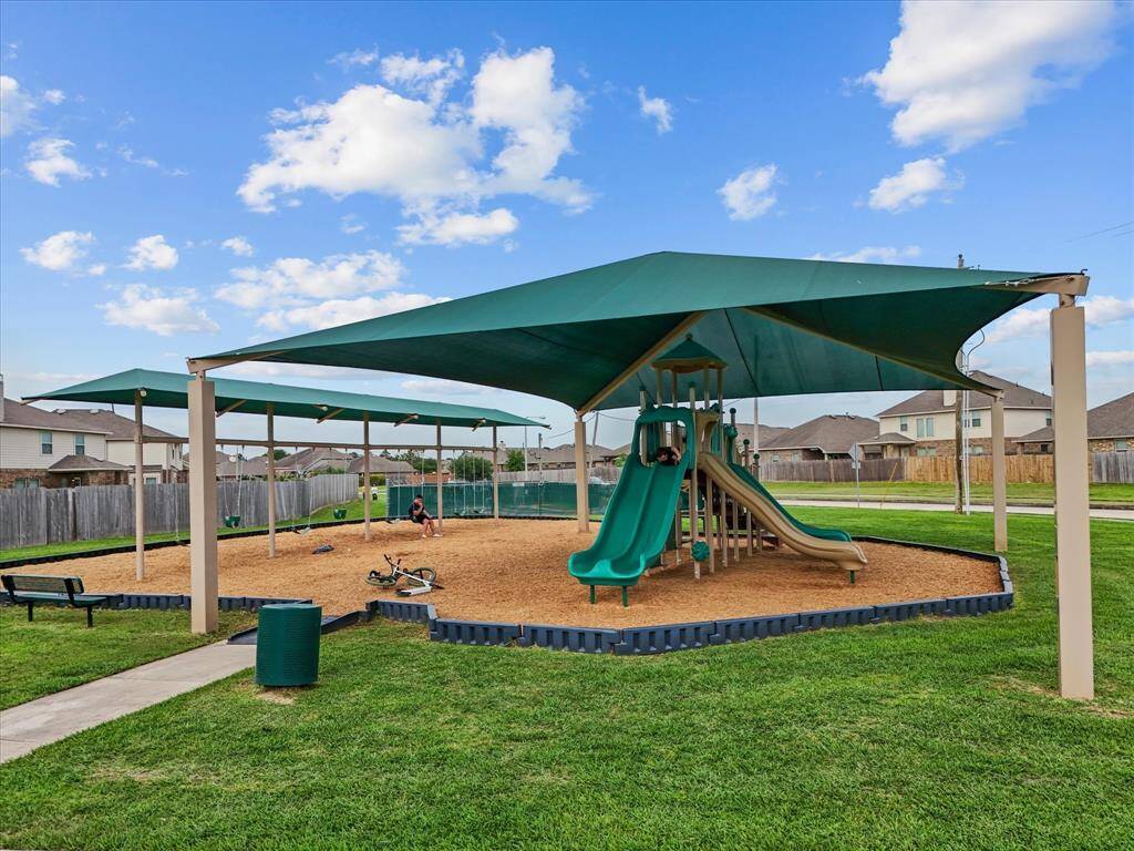 Neighborhood playgrounds and walking trails.
