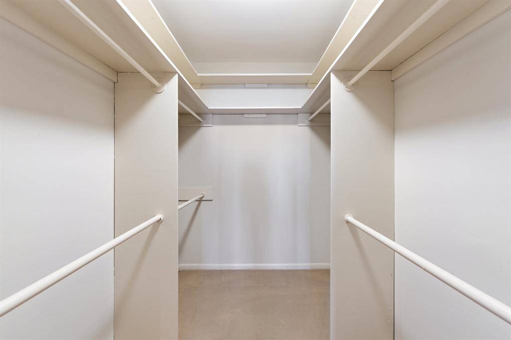 Walk-in closet.