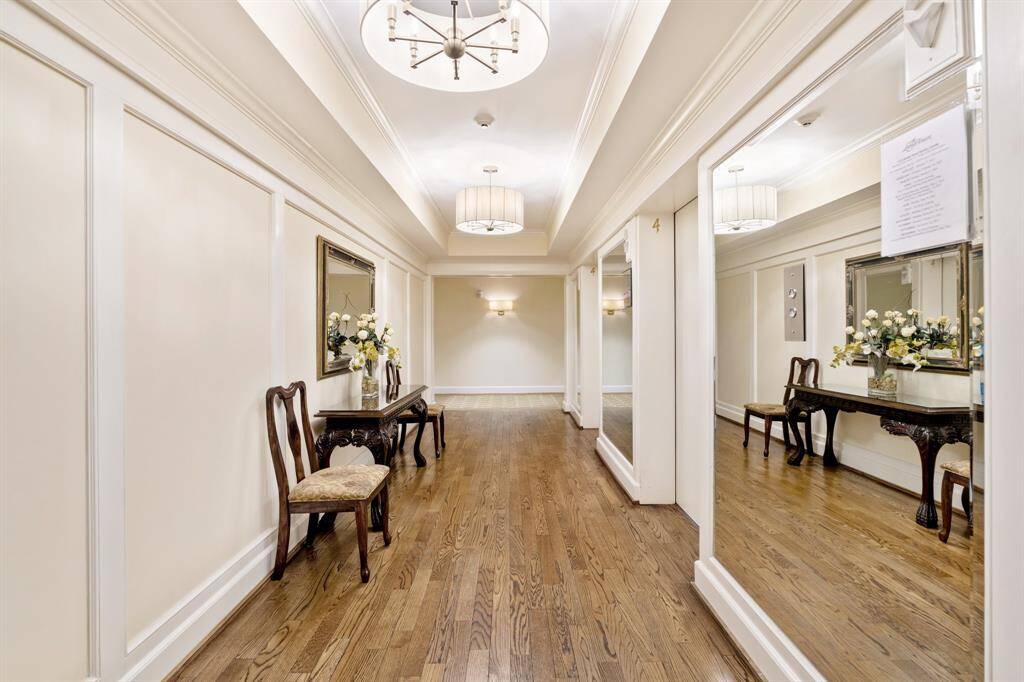The elevator lobby.