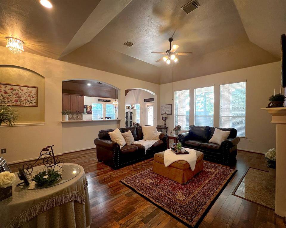 Gorgeous large windows along the north wall let in all the natural light your heart desires highlighting that beautiful floor!