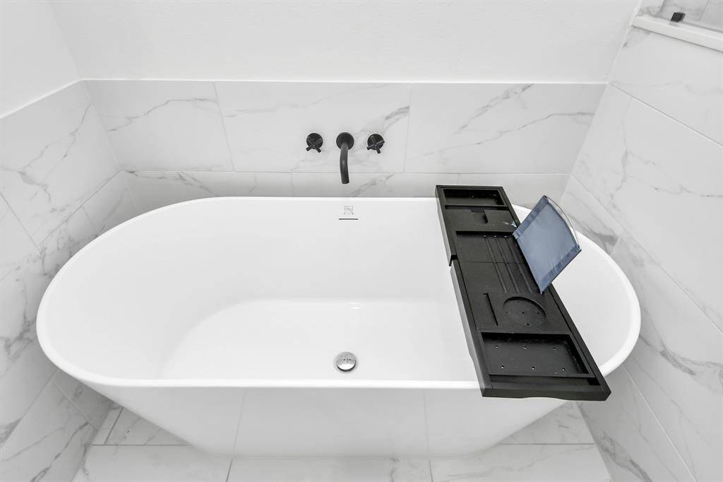 Primary bathroom with walk in shower