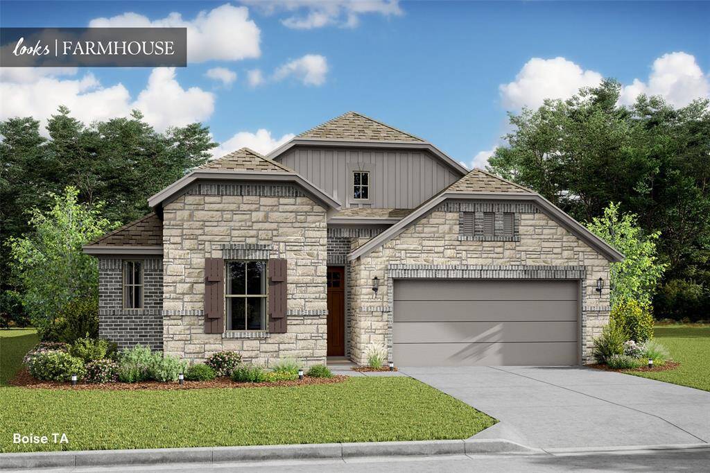 Charming Boise home design with elevation TA built by K. Hovnanian Homes in beautiful Cane Crossing. (*Artist rendering used for illustration purposes only.)
